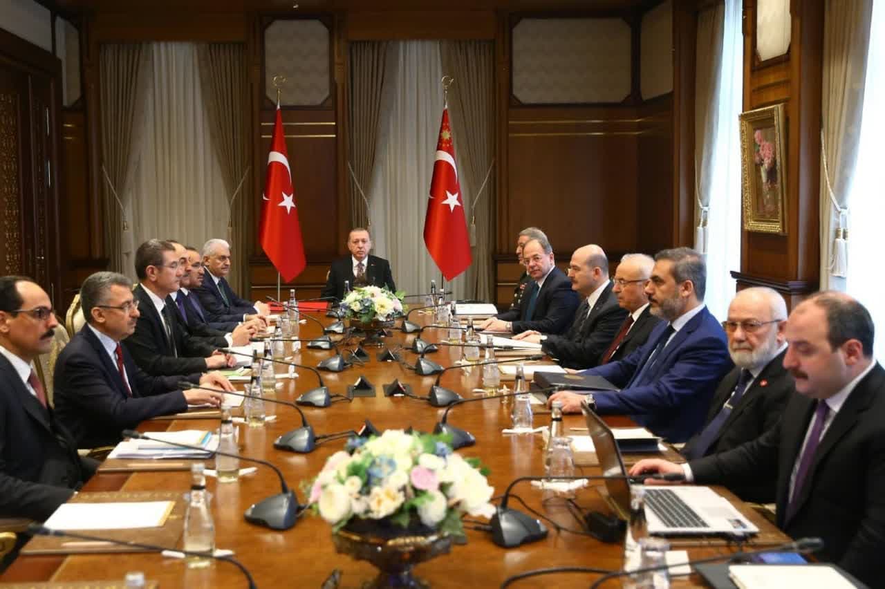 نشست شورای امنیت و روابط خارجی ریاست جمهوری ترکیه