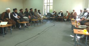 دیدار هیات اعزامی دفتر نخست وزیر طالبان با شورای علمای شیعه 