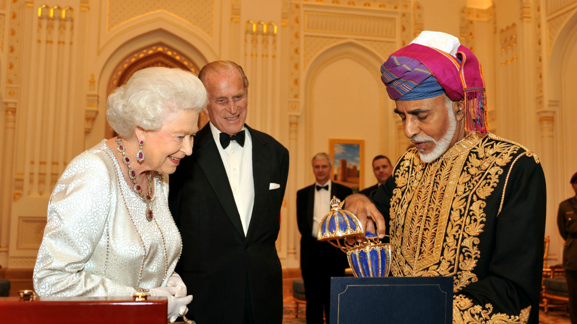 روابط عمان و انگلیس ملکه الیزابت ملک قابوس